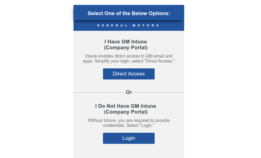 General Motors Login