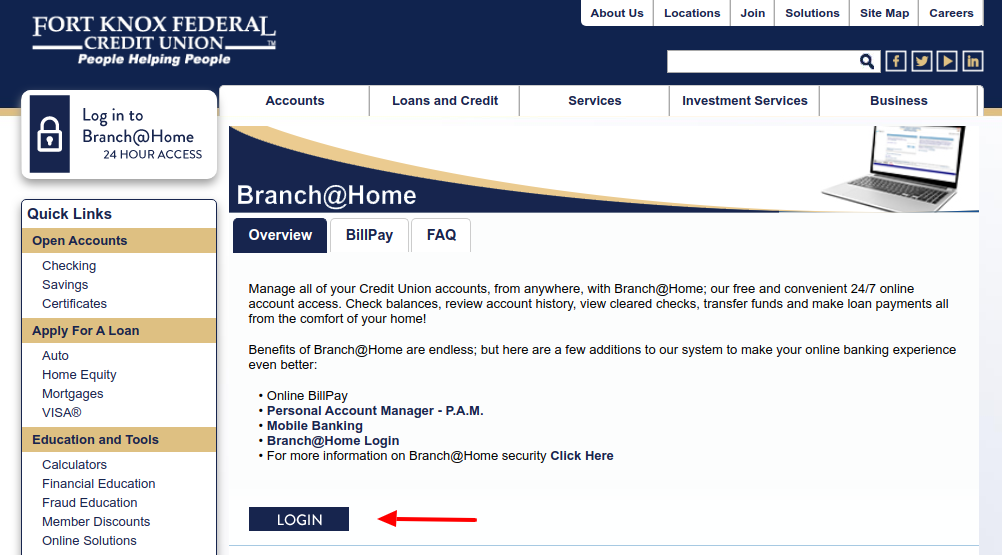 Online Banking Branch Home Fort Knox Federal Credit Union