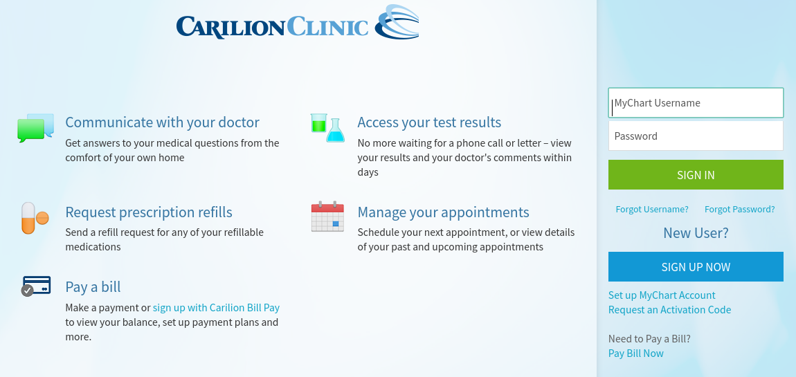 Carilion Clinic Mychart Login Login Pages Info