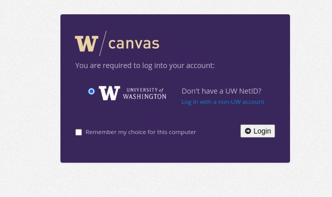 Canvas Login