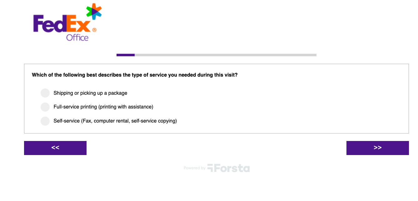 fedex survey