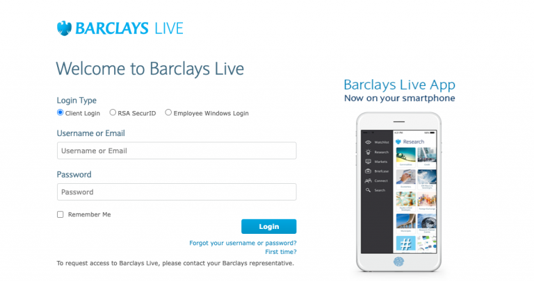 barclays live employee login