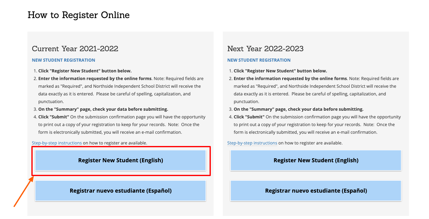 neisd registration page
